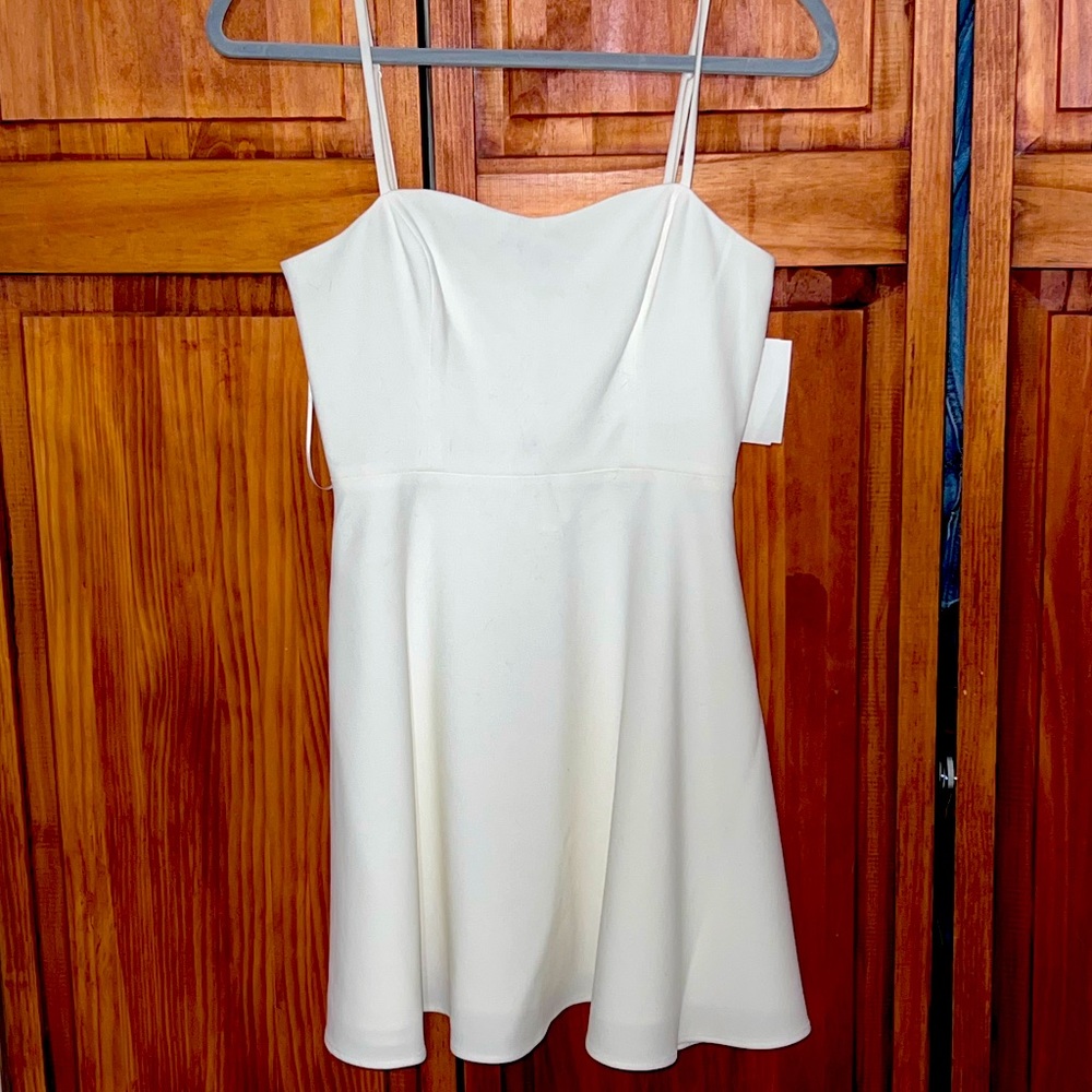 French Connection White Skater Dress